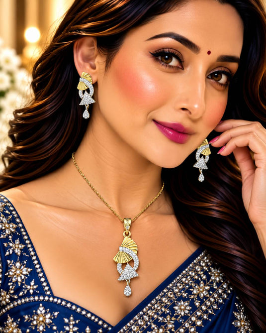 Royal Traditional Necklace and Earrings Set for Women