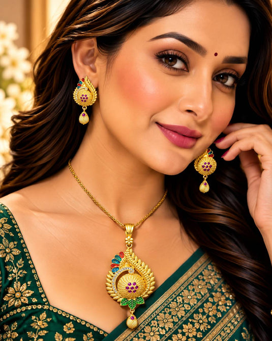 Elegant Occasionwear Necklace and Earrings Set for Women